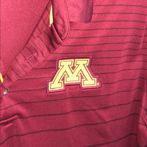 Men's Nike Dry-Fit maroon MN Golf team polo - Picture 4 of 5